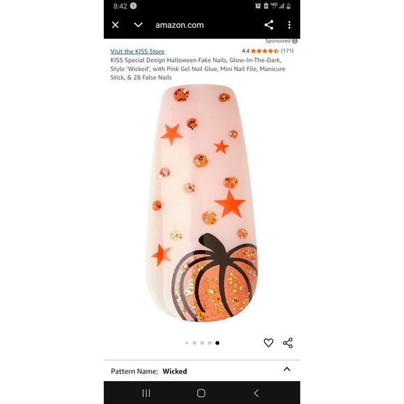 KISS Special Design Halloween Fake Nails
Glow-In-The-Dark
Style ‘Wicked’
NEW - Picture 2 of 3